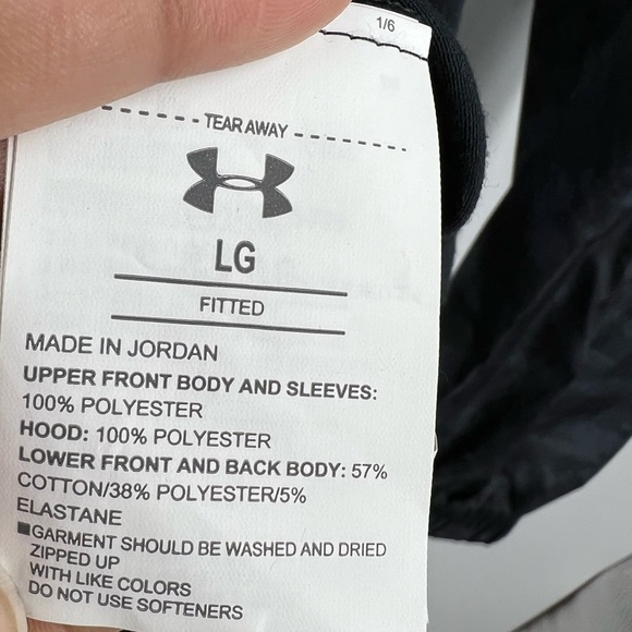 Under Armour Windbreaker Anorak Sz Large - Picture 5 of 8